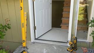 Jeld Wen Front Door Installation  Really crappy products and craftsmanship PART 1 [upl. by Rellek]