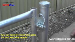 Gate Latch 2 way for round pipe and square [upl. by Aisel]