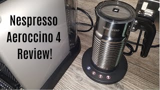 Nespresso Aeroccino 4 Milk Frother Review  Worth upgrading from the Aeroccino 3 [upl. by Marla]