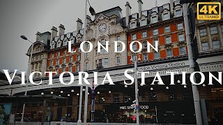 London Victoria Station Walk Through England 4K [upl. by Cressi182]