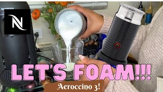 How To Foam Milk With Aeroccino 3 Make Coffee With Foam Tips amp Tricks  Easy Foamed Latte Recipe [upl. by Negyam357]